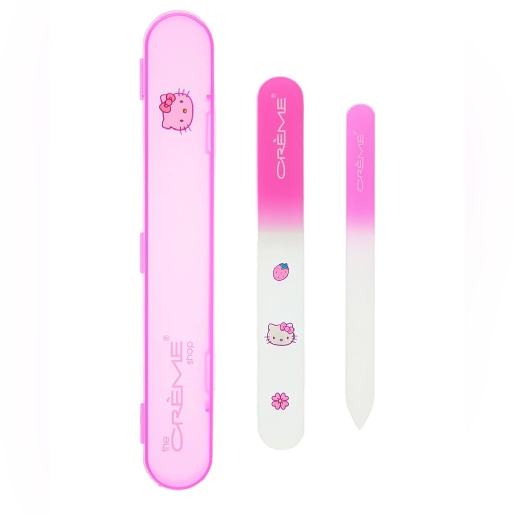 The Crème Shop x Hello Kitty Premium Glass Nail File Set (Pink)